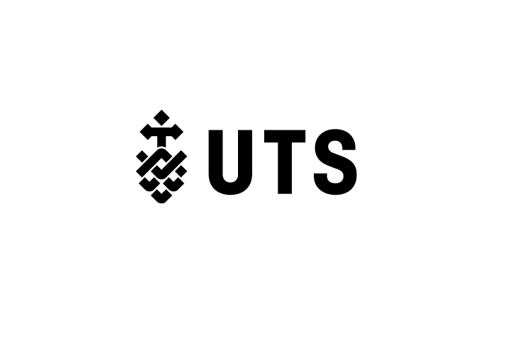University of Technology, Sydney logo with an anchor and chains shape adjacent to letters UTS