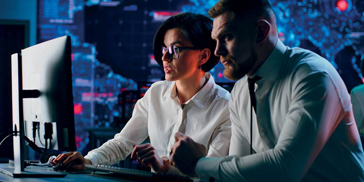 Cyber security students